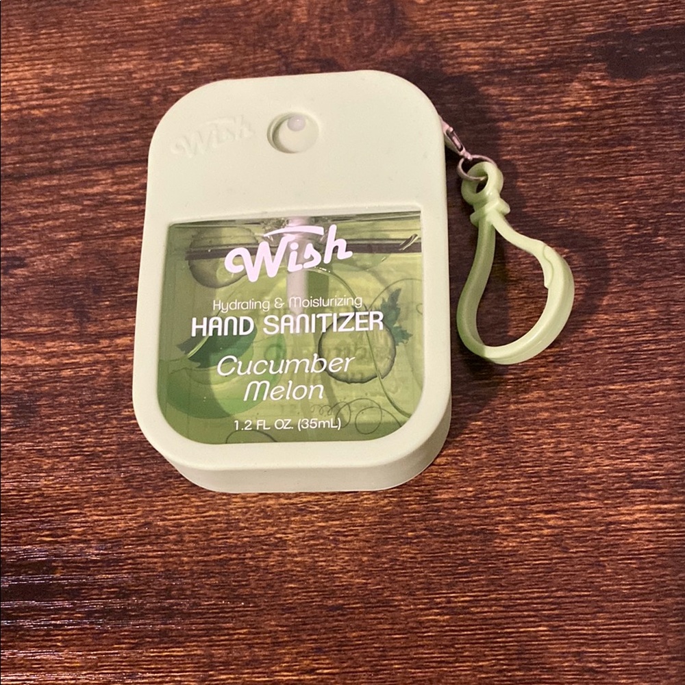 Wish Green Hand Sanitizer with Clip